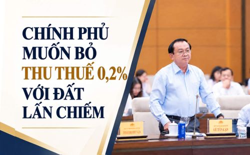 Chính phủ đề xuất bỏ thuế 0,2% đối với đất lấn chiếm