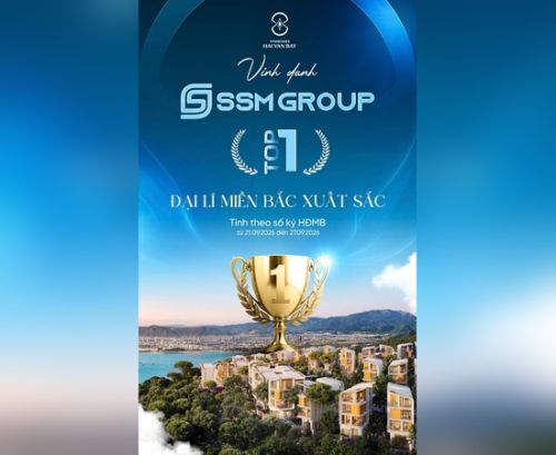 SSM Group vinh dự là Top 1 Đại lý Miền Bắc xuất sắc nhất Vinhomes Hải Vân Bay