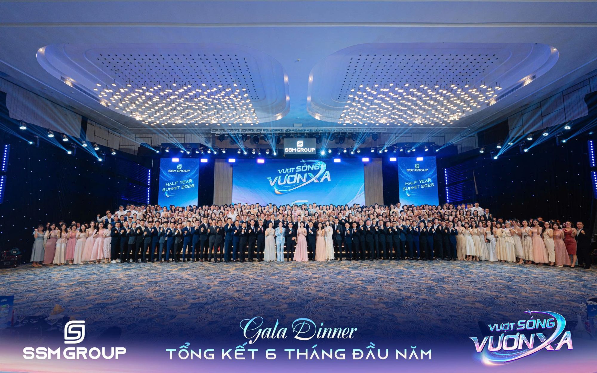 Gần 1.000 chiến binh SSM Group từ ba miền Bắc – Trung – Nam cùng hội tụ trong đêm gala Half Year Summit 2026