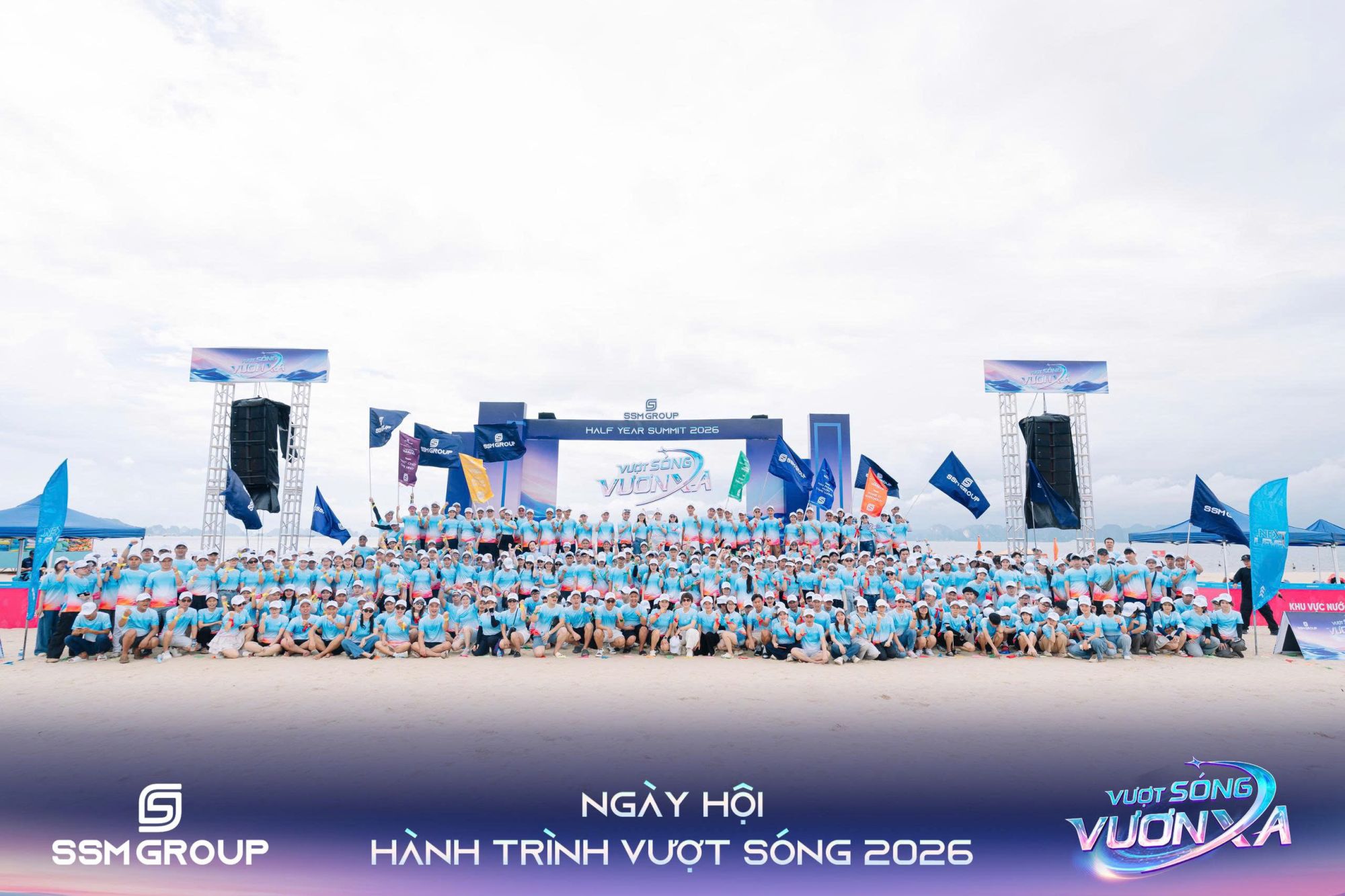 Gần 1.000 chiến binh SSM Group đến từ ba miền Bắc - Trung - Nam đã cùng hội tụ trong Ngày hội Hành trình Vượt Sóng 2026