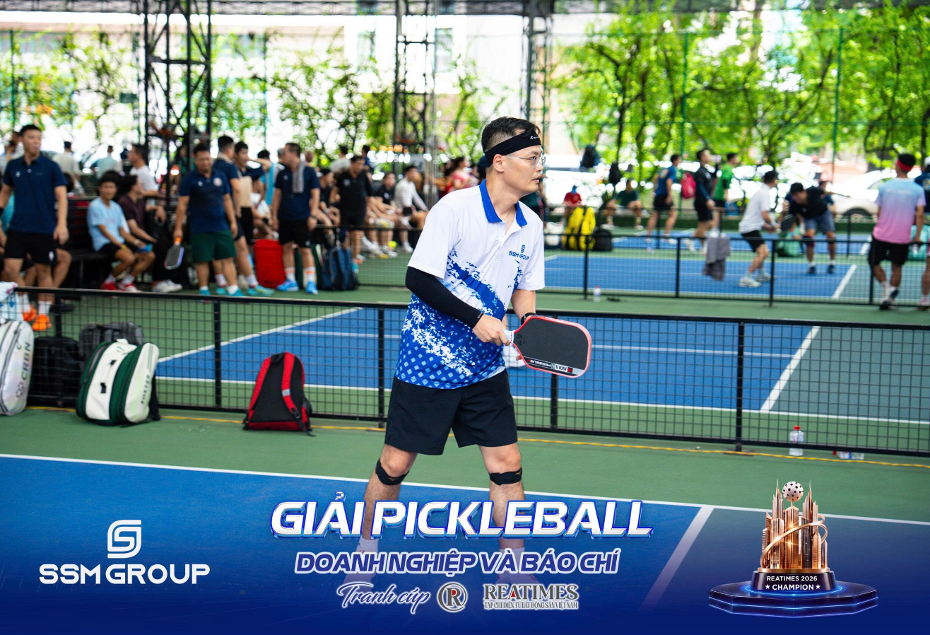 Khoảnh khắc ấn tượng của đội tuyển SSM Group tại Giải Pickleball Doanh nghiệp và Báo chí