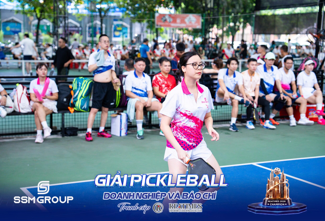 Khoảnh khắc ấn tượng của đội tuyển SSM Group tại Giải Pickleball Doanh nghiệp và Báo chí