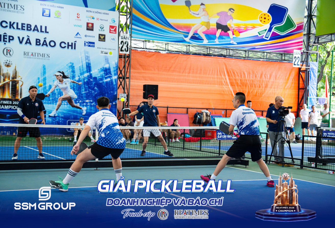 Khoảnh khắc ấn tượng của đội tuyển SSM Group tại Giải Pickleball Doanh nghiệp và Báo chí