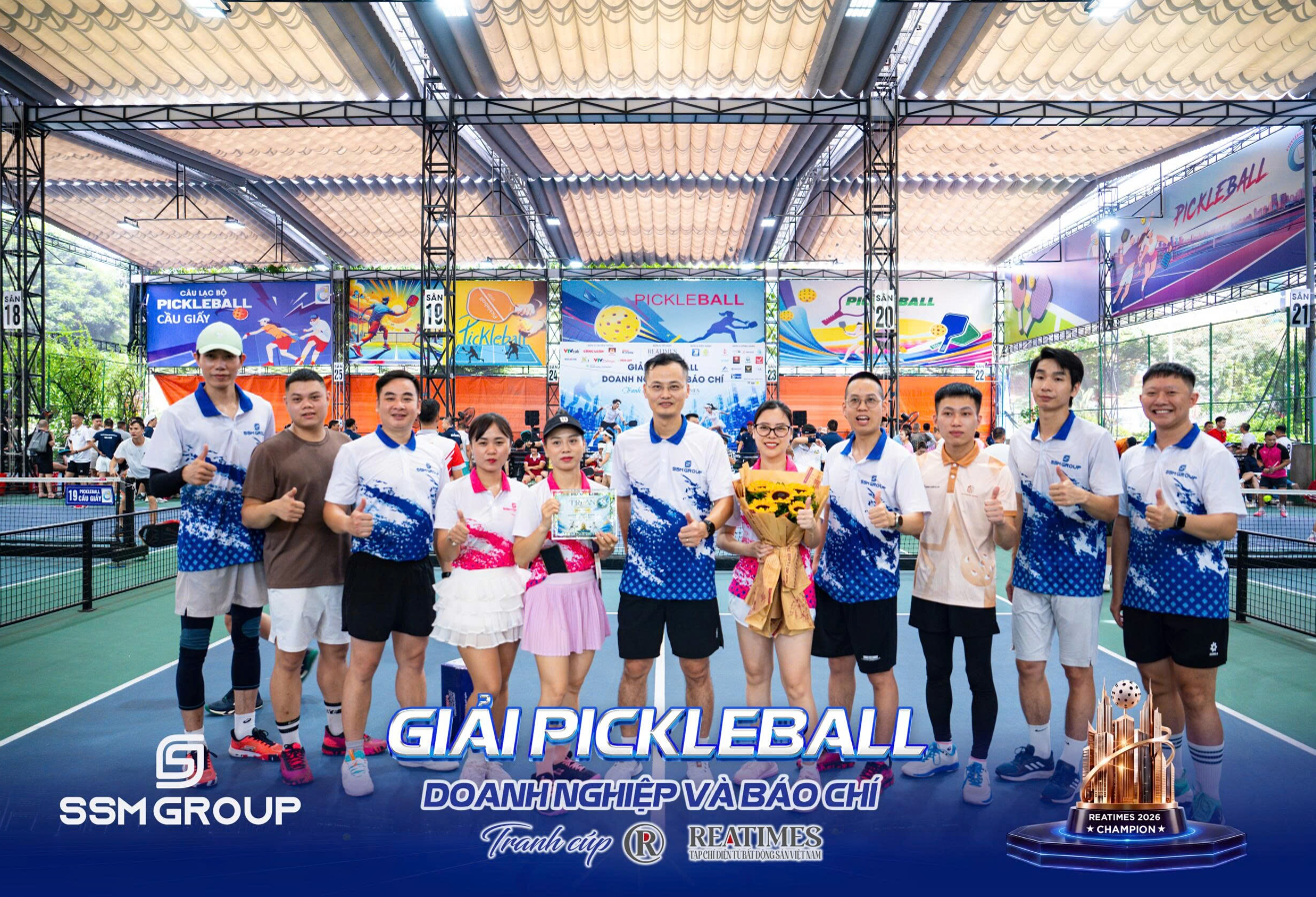 Khoảnh khắc ấn tượng của đội tuyển SSM Group tại Giải Pickleball Doanh nghiệp và Báo chí