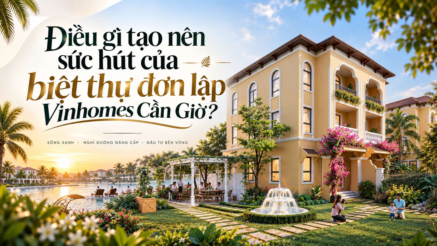 Điều gì tạo nên sức hút của biệt thự đơn lập Vinhomes Cần Giờ?