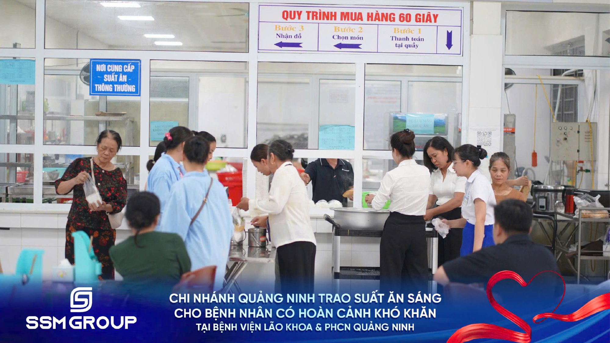 Chương trình trao bữa sáng tại Bệnh viện Lão khoa & Phục hồi chức năng Quảng Ninh của SSM Group