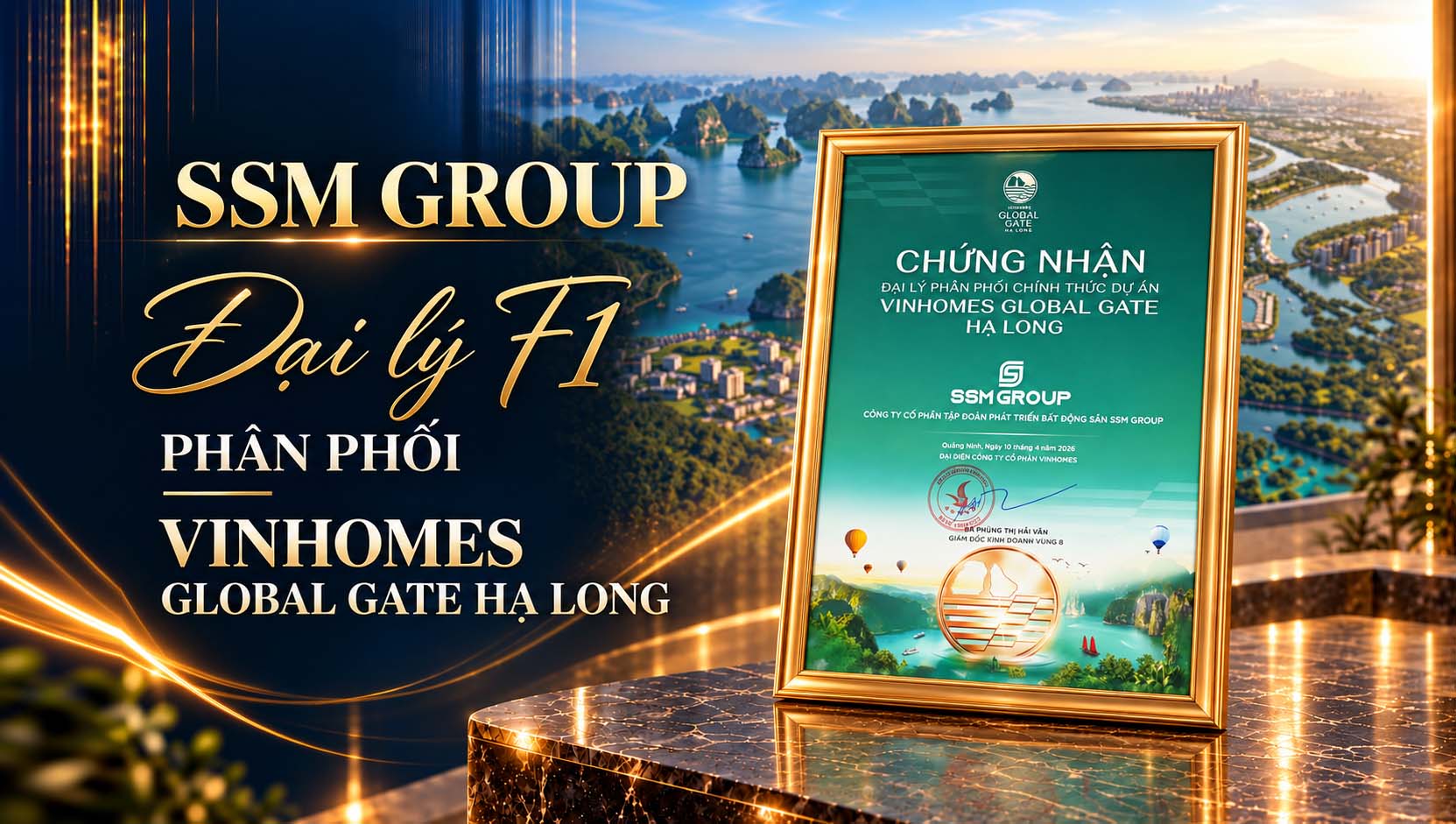 SSM Group – Khẳng định vị thế Đại lý F1 tại Vinhomes Global Gate Hạ Long